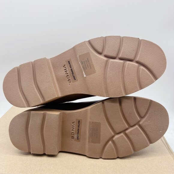 Vince Rue Chelsea Ankle Boots Booties Brown Leather Waterproof Platform US 6 - Picture 8 of 12